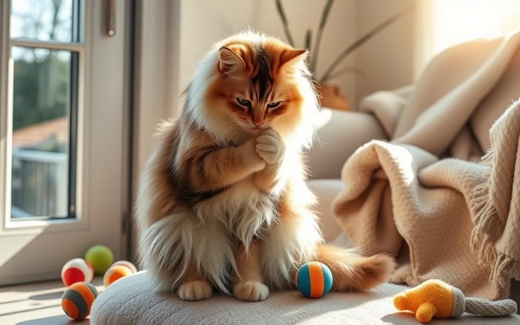 auto-toilettage félin